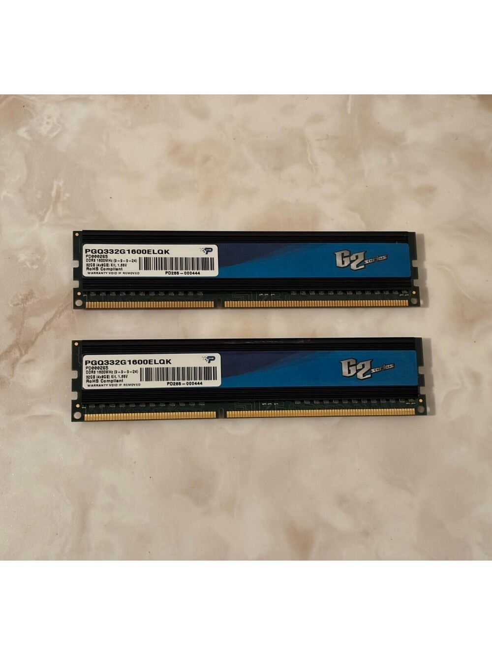 Patriot G2 Series 16GB (2x8GB) DDR3 1600MHz Desktop Memory RAM PGQ332G1600ELQK